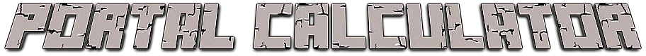 Minecraft Portal Calculator